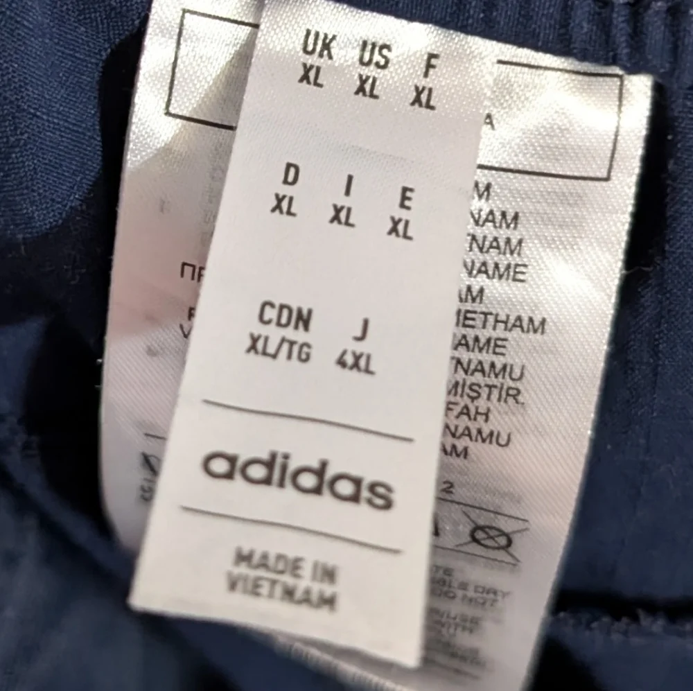 Adidas Mens Pants Blue Active Performance Golf Drawstring Elastic Waist Size XL